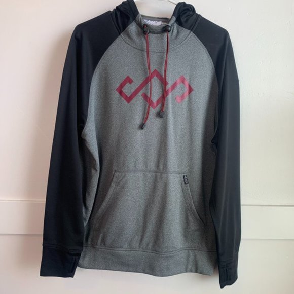 She Shreds Co Black & Gray Crown Logo Tech Hoodie - Picture 3 of 9